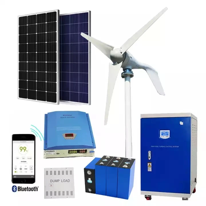Solar Green Mills Power Generator 1kw 2kw 3kw 5kw Off Grid System Generators Wind Turbine Energy Kits