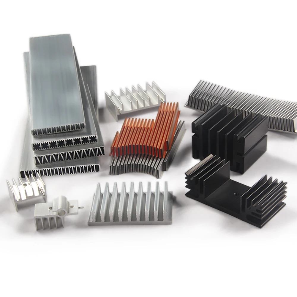 Custom waterproof anodized machine 6063/6061 PCB Electronic box Bonded fin copper Aluminum Heat Sink Radiator