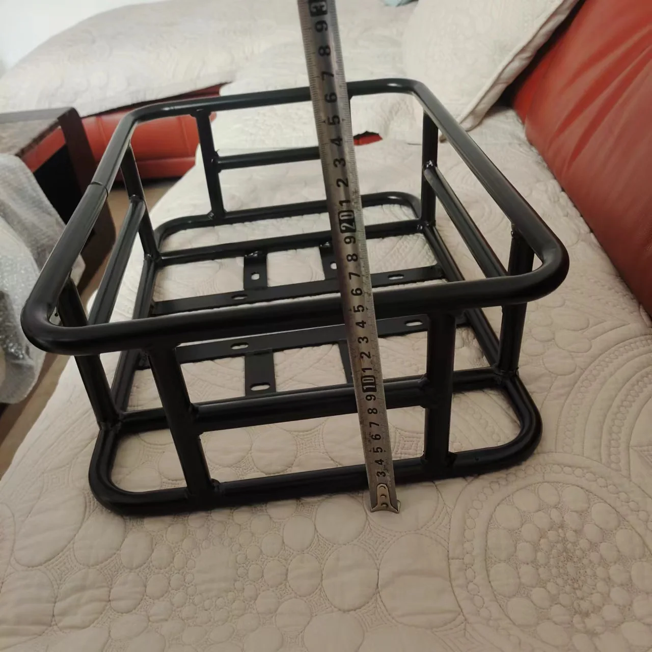 New E-BIKE Large capacity rear basket Thickened metal basket Bicycle Accessories for MTB