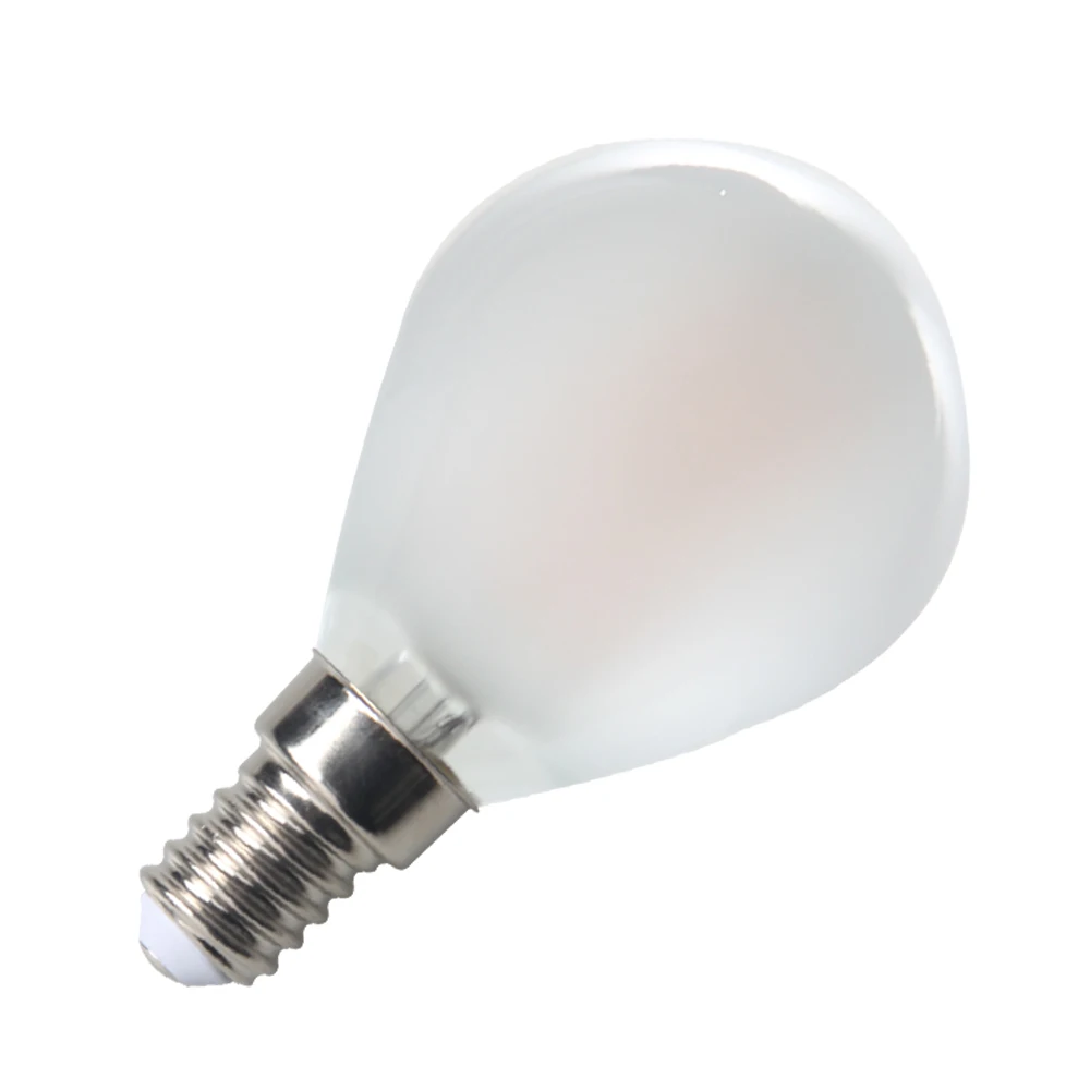 Frosted white G45 4W Warm white 2700K 220V dimmable E14 vintage LED filament bulbs