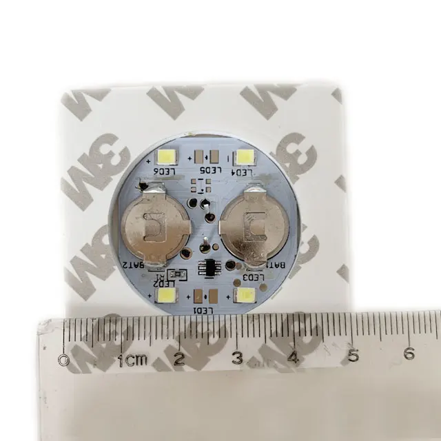 Party Customized square Switch Mini 3M Battery Glow Dark Flash Night Cup LED Bottle Sticker Light bottle light sticker