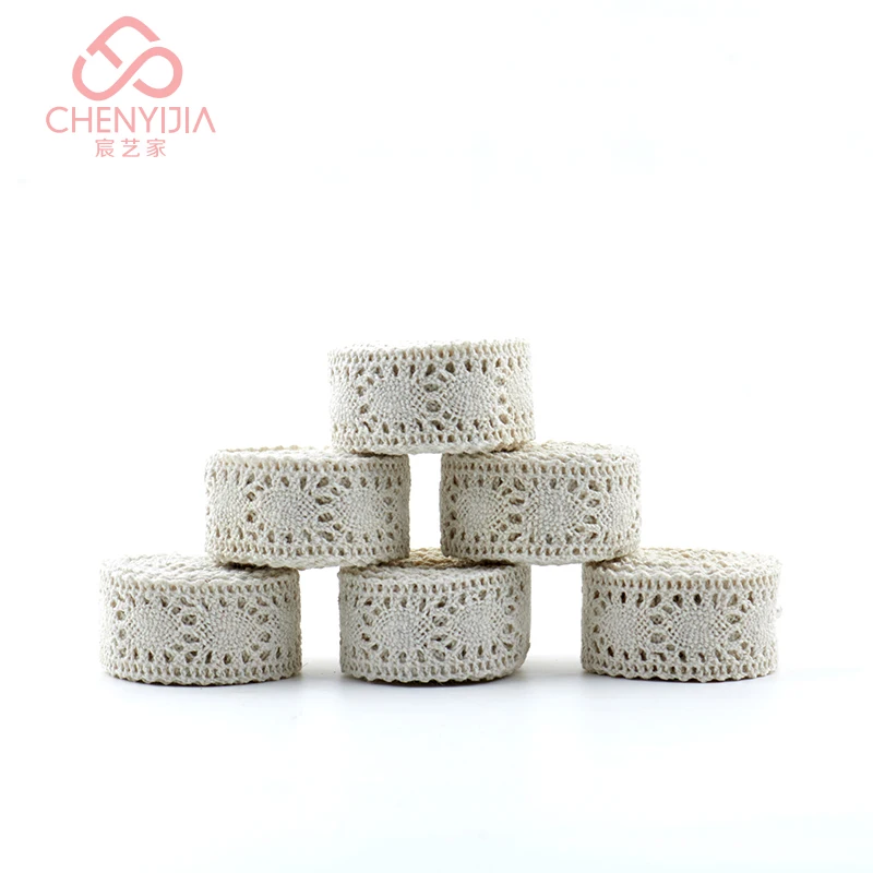 2.5CM*1.8M Cotton lace ribbon Diy Craft For Gift Wrap Box Packing present decoration