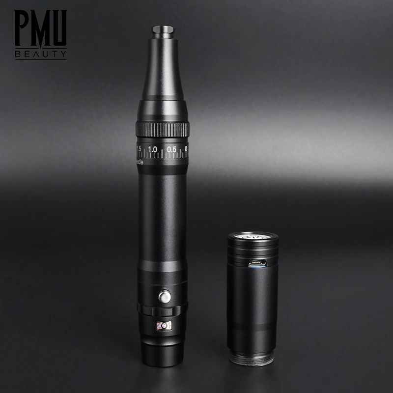 Professional Black Hand Holder Wireless Battery Eyebrow Lip Tattoo Machine Makeup Device Machine Pen