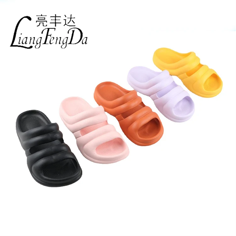 Wholesale Cheap Non-slip Thick Sole EVA Slippers For Women Soft House Slides Ladies Sandals