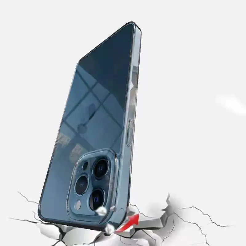 9H Tempered Glass + TPU soft frame high definition Clear mobile Phone Case for iPhone 12 13 14 mini Pro max