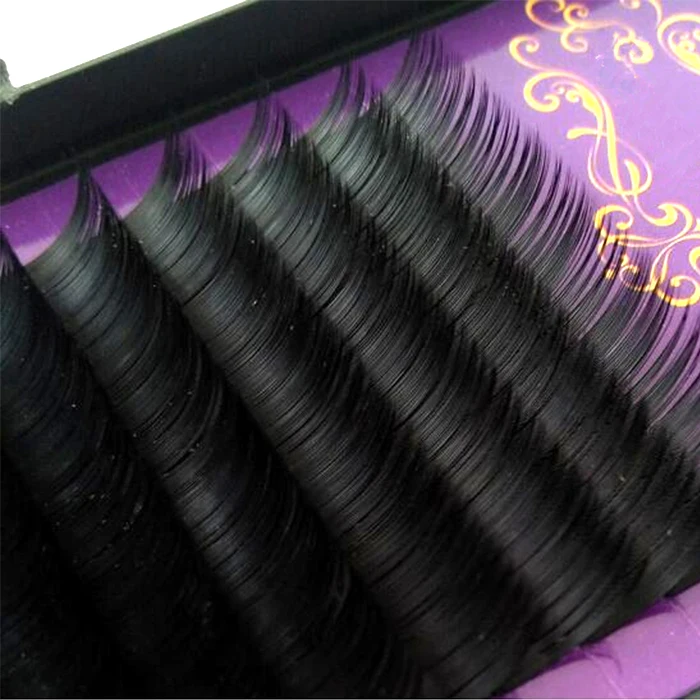 Black Premium Volume Individual Eyelash Extension Natural longWholesale Korea PBT fiber Silk Lash Extension OEM ODM