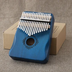 Thumb Piano Musical Instrument mahogany wood kalimba 17 key with accessories cheap price custom calimba