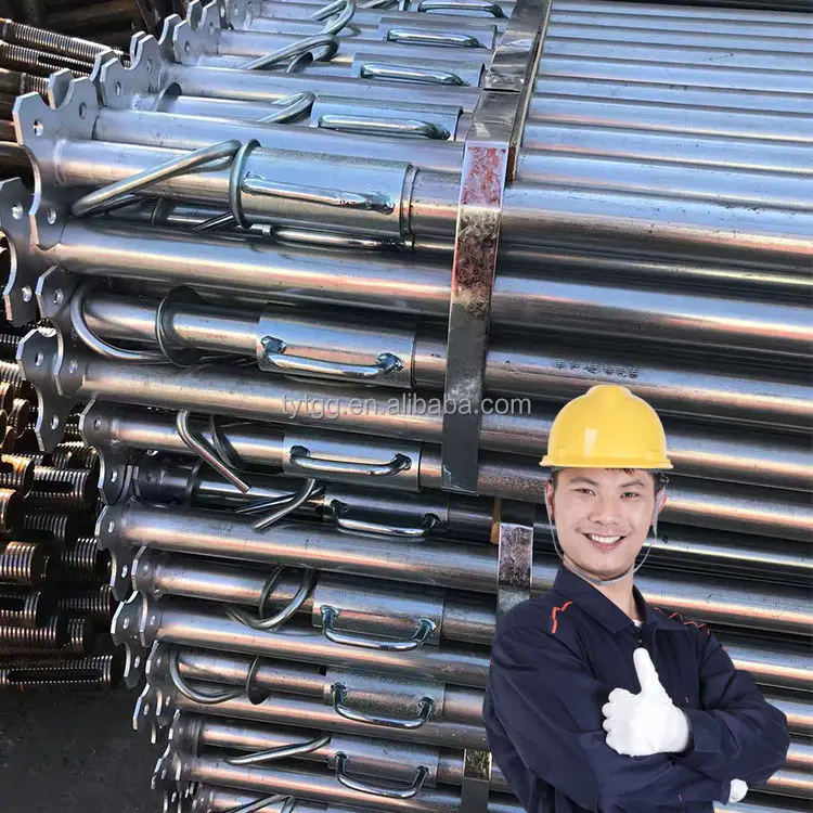 scaffold shoring galvanized acrow acro 40mm gi props punching machine jack pipes telescope jack scaffolding steel