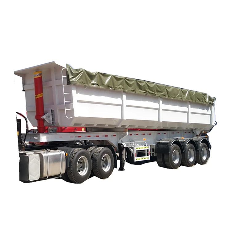 Tipper Car Trailers Carrier Trucks Trailer Pj Dump Semi Trailer Truck