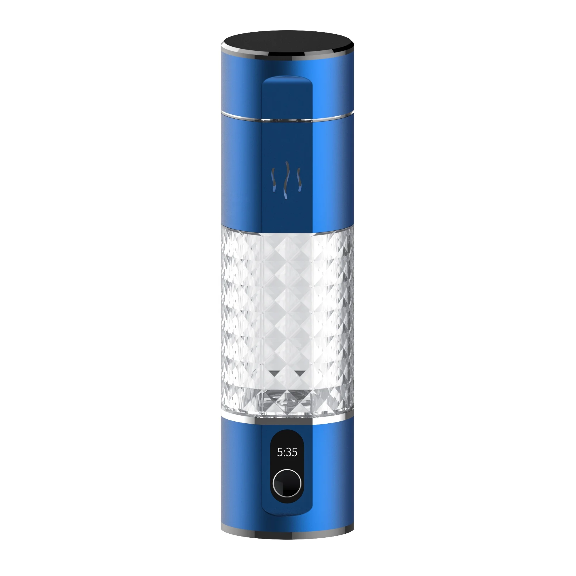 Portable 2024 spe pem h2 hydrogen-rich inozier glass cup hydrogen rich water generator bottle