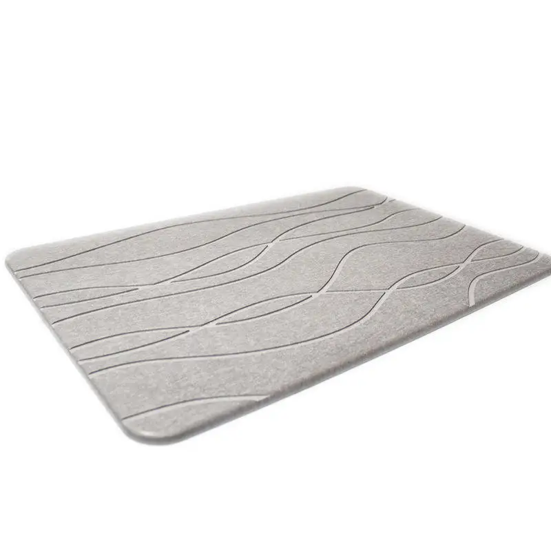 Quick Dry Diatomite  bathroom mat  Mud Alfombrilla De Bao Diatomita Falte Kylpymatto Stone Bath Mat