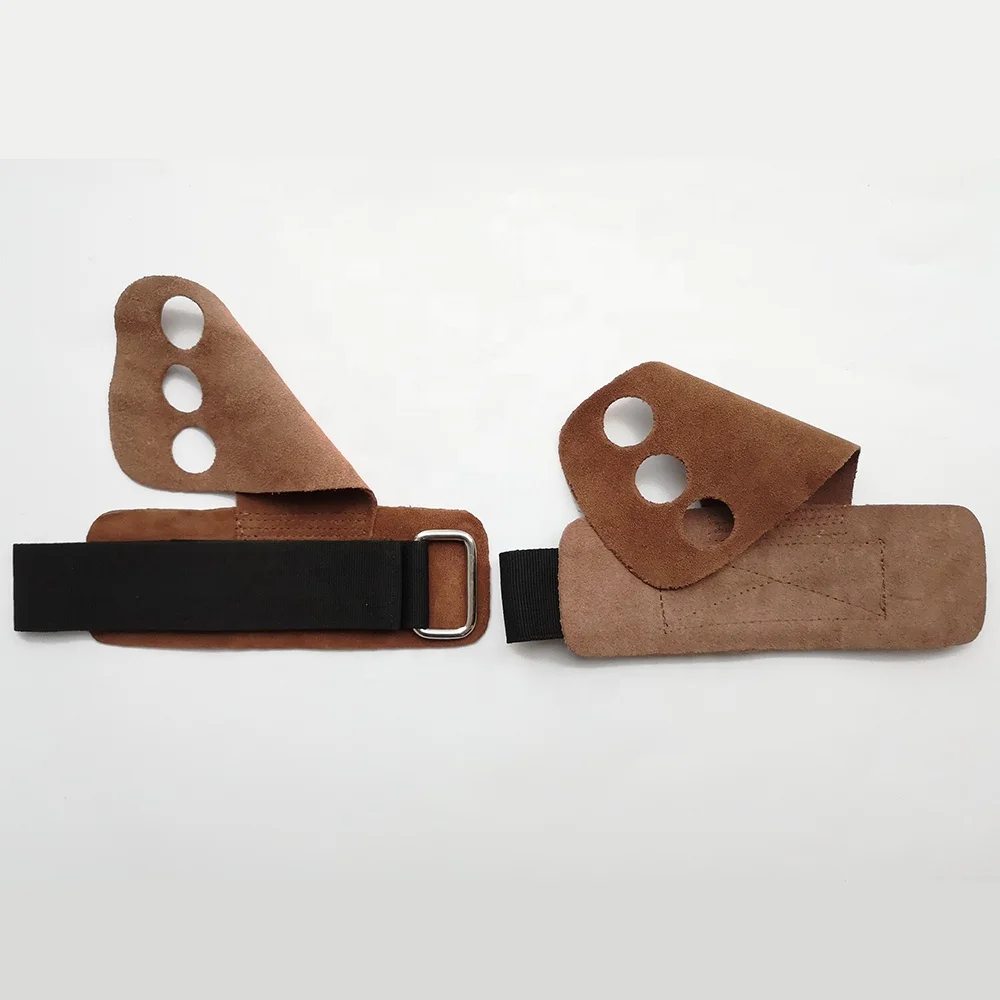 Кожаные гимнастические ручки с 3 отверстиями