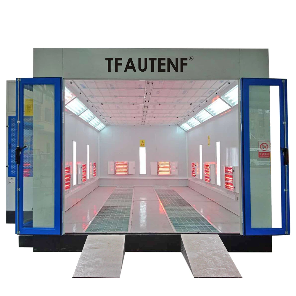 AUTENF ce approve Automotive car spray paint booth width car paint room auto electric heating spray booth