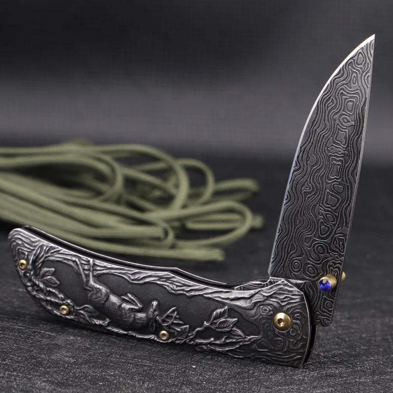 Outdoor Jackknife stainless steel foldingportable camping survival knife high hardness field survival knife