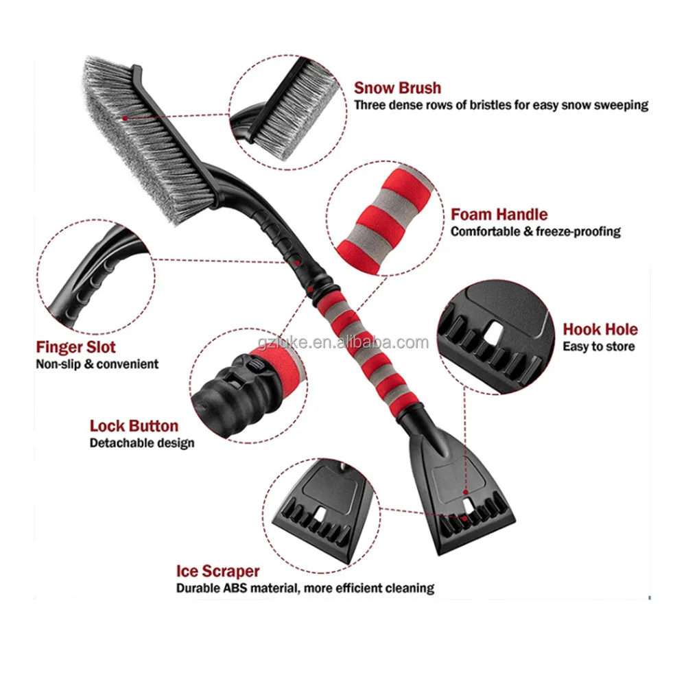 Universal Ice Scraper Snow Removal Tool Car Windshield Window Snow Cleaning Scraping Tools EVA Auto Ice Breaker Snow Shovel