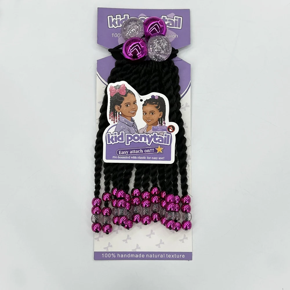 Vivian hair ponies for girls hair bow glitter shinny shining glow in dark night luminous fluorescent hair accesories- for girls