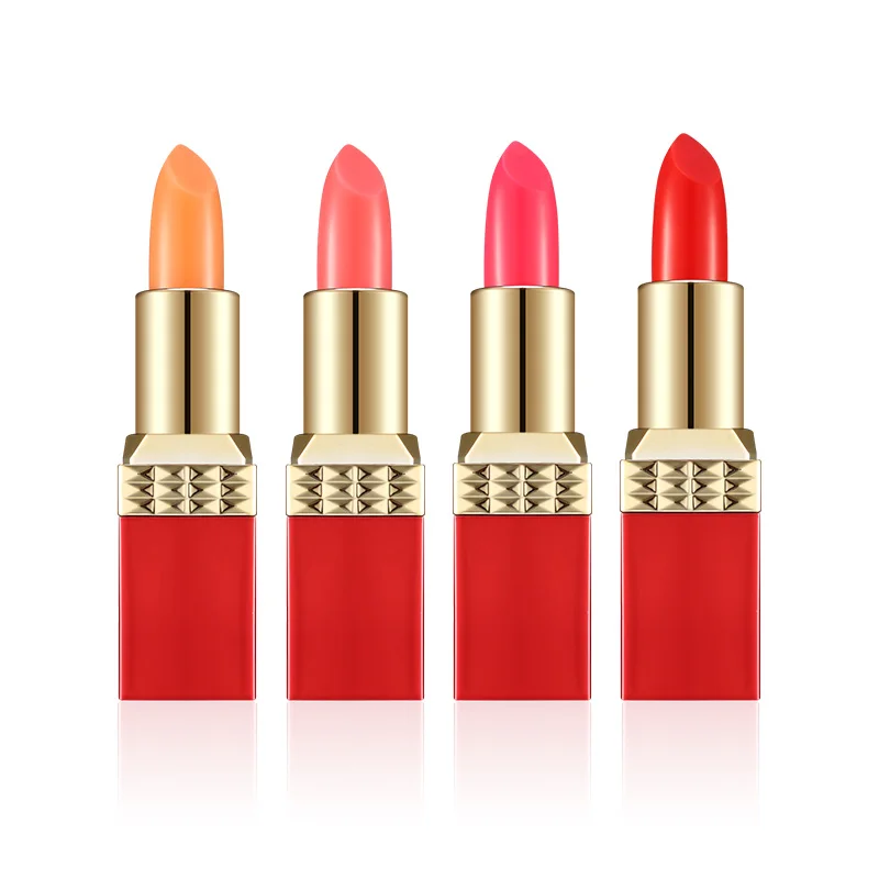 New Promotion private label Vegan Lipgloss Color Change Lipstick Carrot Natural Plants Ingredients Halal Lipstick