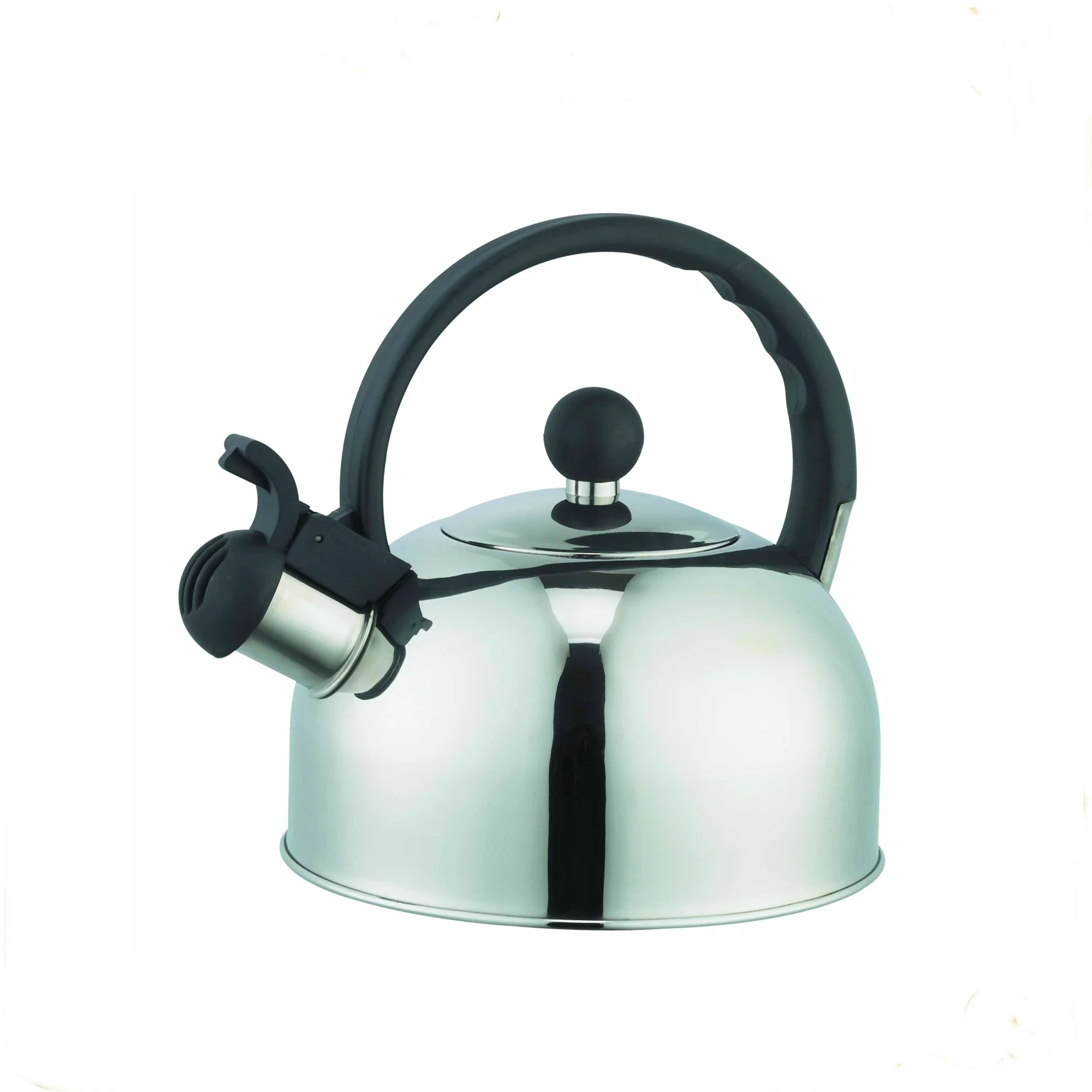Induction Compatible 2.5L Whistling Stainless Steel Kettle Tetera 2,5 litros Sicilia New Traditional Design Heat Resistant Metal
