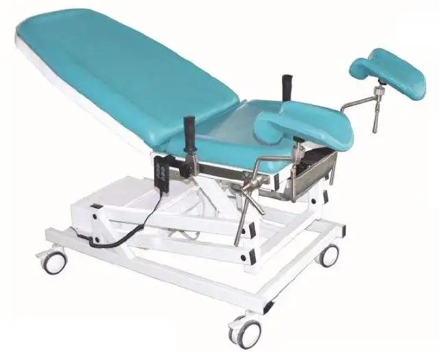 Hospital equipment electric gynecological examination couch medical obstetric delivery birthing bed table chair