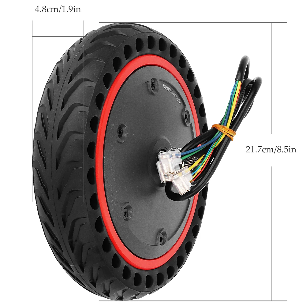 Scooter Replacement Parts Electric Scooter Motor Wheel Engine Motor For M365 Pro 36V 350W 8.5 inch Red Side