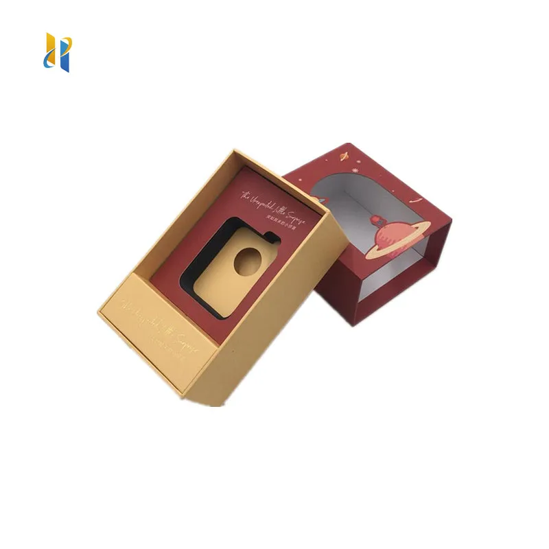 Christmas chocolate gift packing praline paper packaging box flat pack premium chocolate box with ribbon with foam window