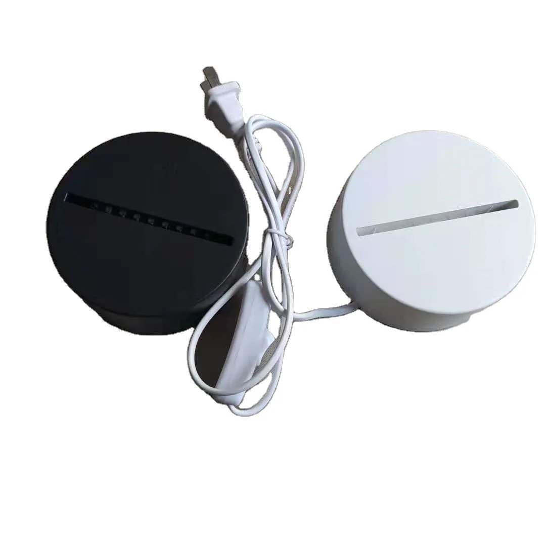 
Acrylic led night light base with USB cable plug suitable for 3d led night light base 