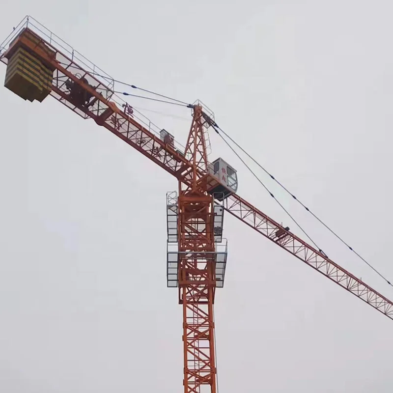 Tower Crane Sales of China Hengqi 65 Meters 10 Tons of Reinforced Concrete Construction 1.6x1.6x2.5m Provided 1.5tons 400kn.m