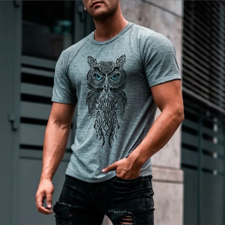 New Trend Cotton Male T-shirts Casual Men T Shirt Printed Funny Graphic Tshirt Mens T Shirts