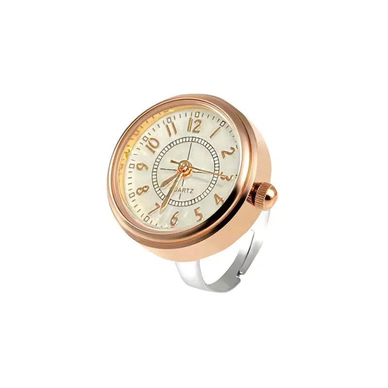 Wholesale Luxury Free Size Rings Quartz Watches Women Men Couple Ring Watch Ladies Fashion Clock Relojes