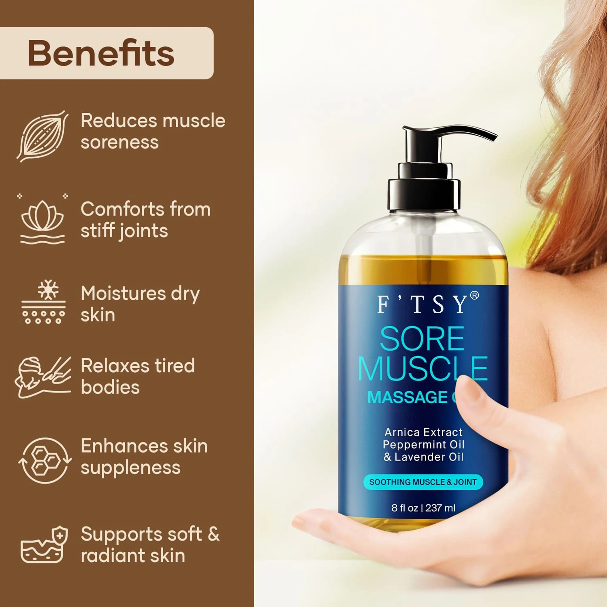OEM Body Massage Oil Massage Therapy Collagen Cellulite Cream Thighs Butt Reduce Cellulite on Legs Women Body Massage Oil