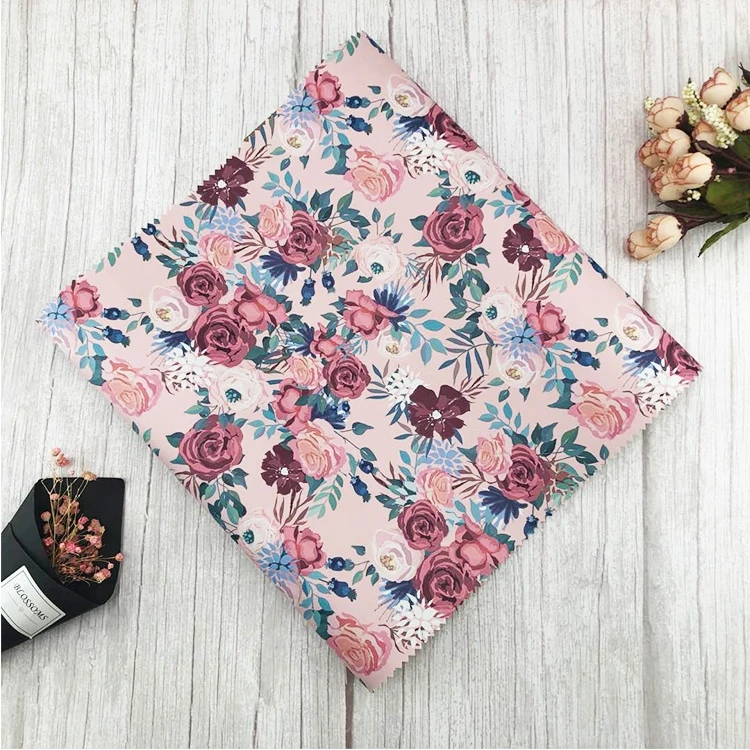 Printed Faux Synthetic Leather Printed Vinyl China Leather For Bags Shoes Crafts Material