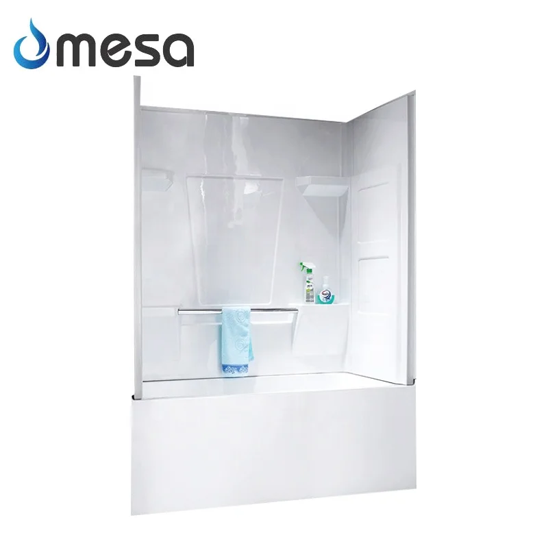 Acrylic bath tub shower stall wall surround panels bathtub kit