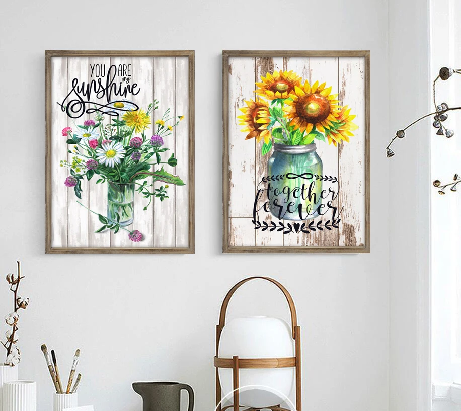 Wholesale Large Format Flower Oil Canvas Painting canvas printing custom wall frames home decoration living room