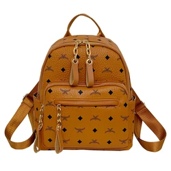 European Vintage  Ethnic Leather Waterproof Printed Backpack Women  New Design Crossbody Bags for Women Female