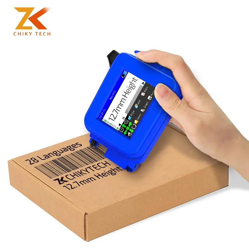 New Cable Marking Logo Printing 600 Dpi Continuous Mini Handheld Inkjet Printer