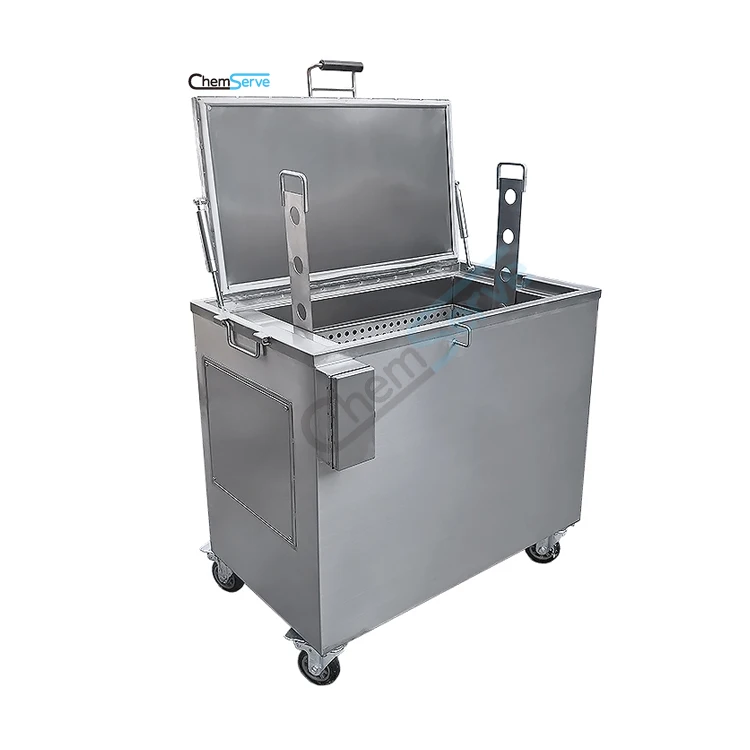 Manual Hood Filters Soaking Bin Heated Degreasing Stainless Steel Dipping Soak Tanks