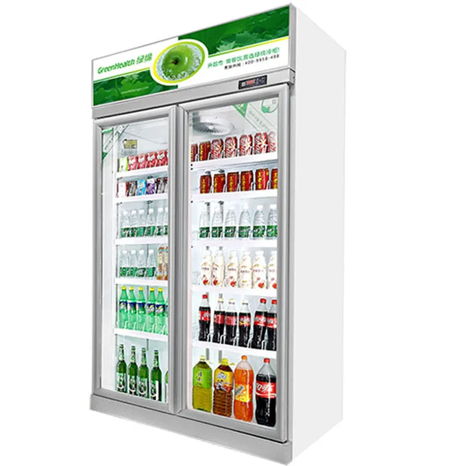 Glass Door Fridge Refrigerator Restaurant Equipment Beverage Display Cooler
