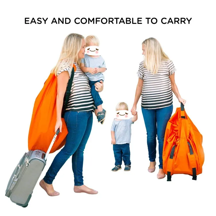 Wholesale Custom Foldable Water Resistant Durable Car Seat Travel Bag Easy to Carry Padded Backpack