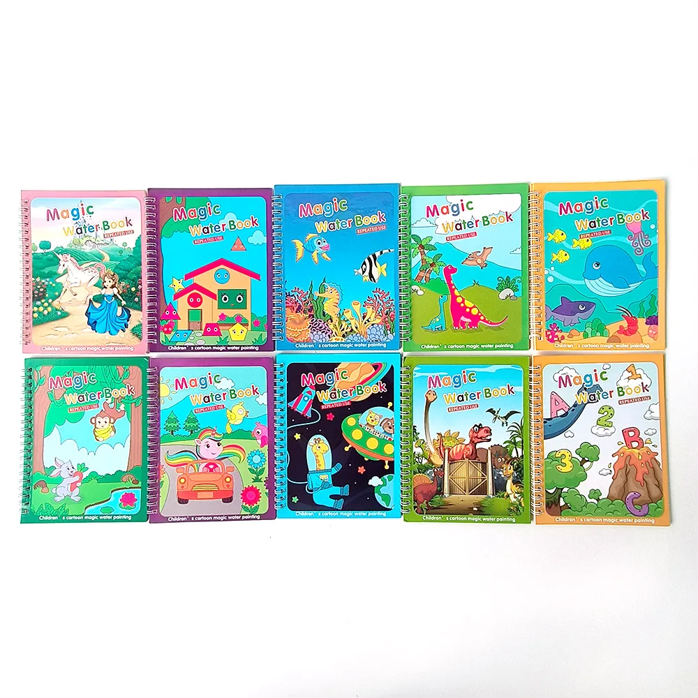 Wholesale custom coloring books for kids early education drawing book cute magic water color book printing