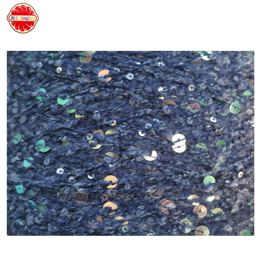 Wool 3MM+6MM sparkle Knitting Wool Acrylic Yarn With Sequins rope shiny yarn For Hand Knitting