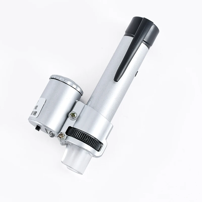 100X portable currency detector microscope with LED light pen autofocus jewelry magnifying glass