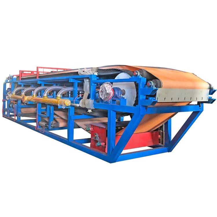 Automatic Horizontal Rubber belt vacuum filter press gypsum dewatering equipment for Thermal power station