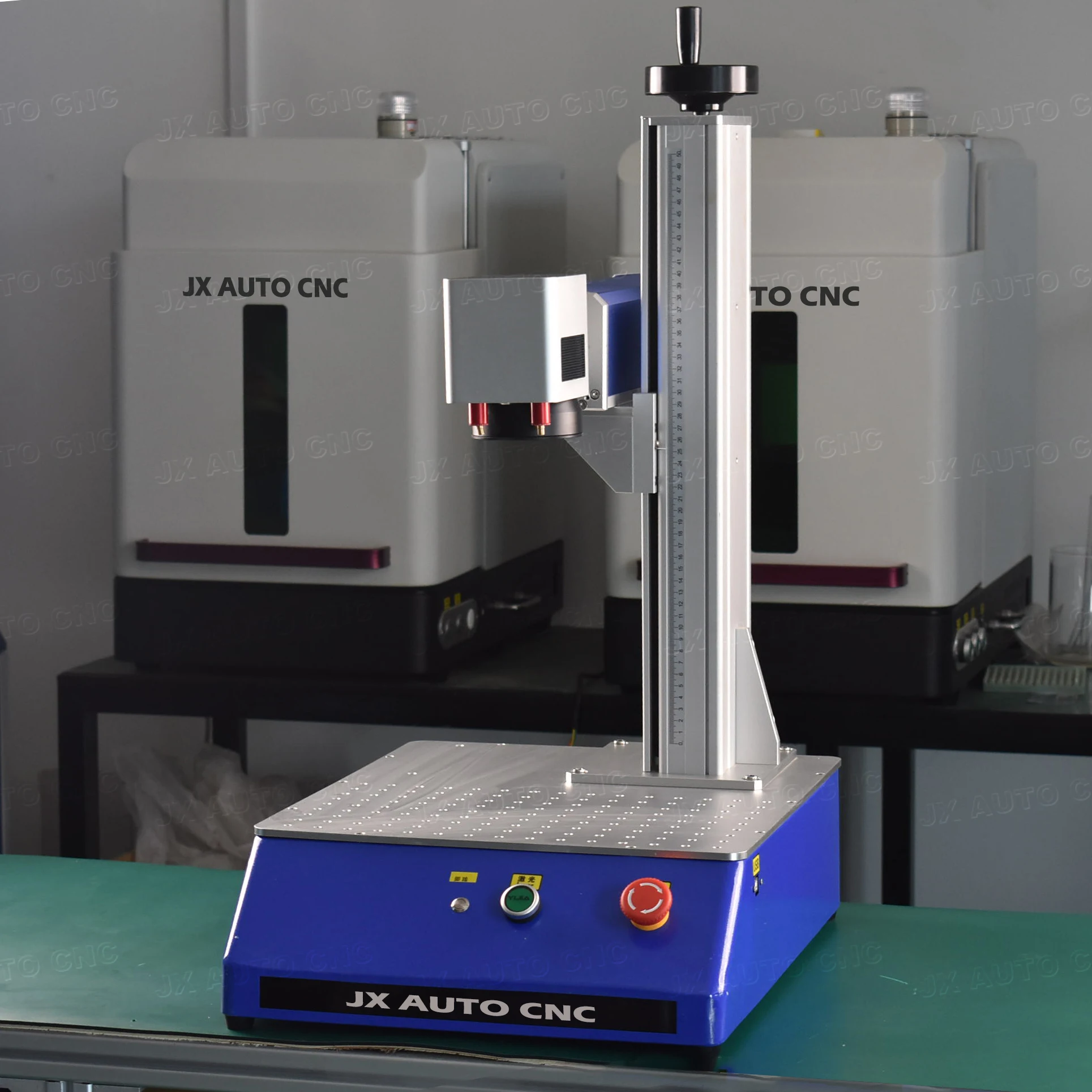 JX AUTO CNC Portable small fiber laser 20w 30w 50w Max Raycus desktop color fiber laser marking machine price for metal sale