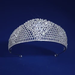 Luxury Shining Zircon Crown For Brides Wedding Tiaras And Crowns Party Zircon Tiaras