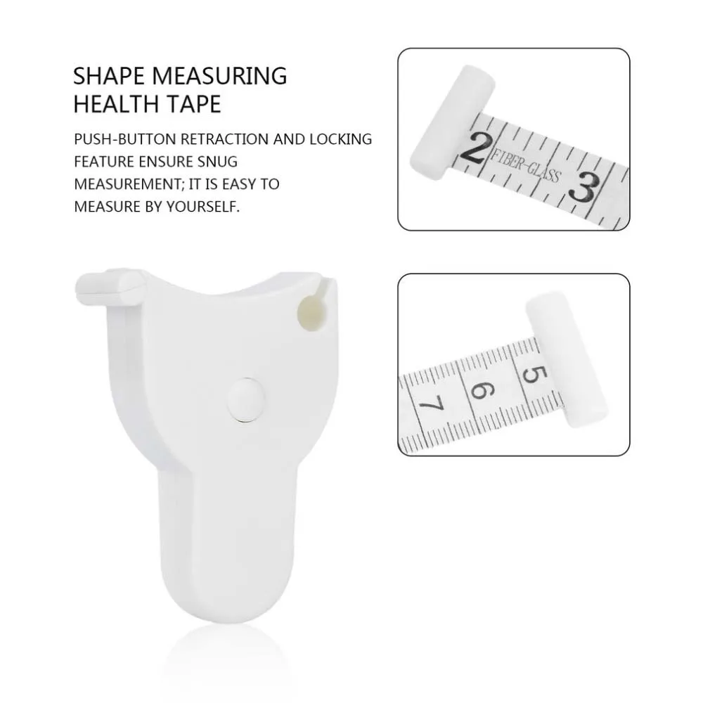 Tape Measure 60 Inch Push Button Body Mini Tape mesure Soft Retractable for Sewing Double-Sided Tailor Cloth Ruler
