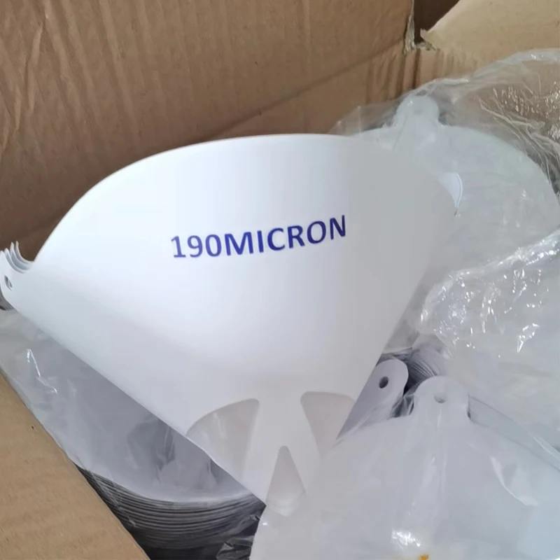 Factory supply 190 microns mesh paper paint filter cone strainer for car painting