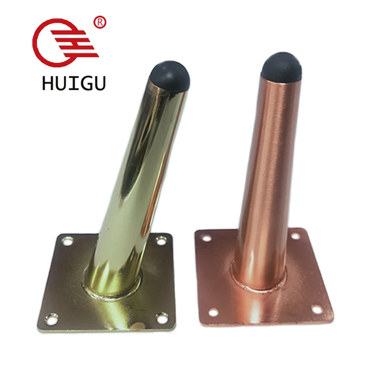 Sofa Leg 100mm - 400mm Iron Tapered Chair Support Gold Brass Steel Furniture Feet BedSide Bed Chrome Cabinet Metal Sofa Leg