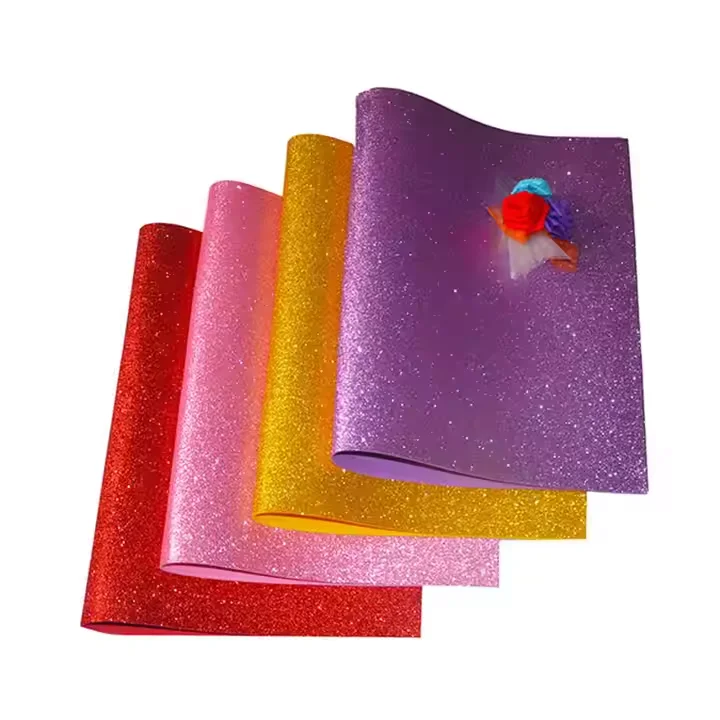 Wholesale factory price bright color goma glitter foam roll eva color eva foam sheet for DIY Craft Activities