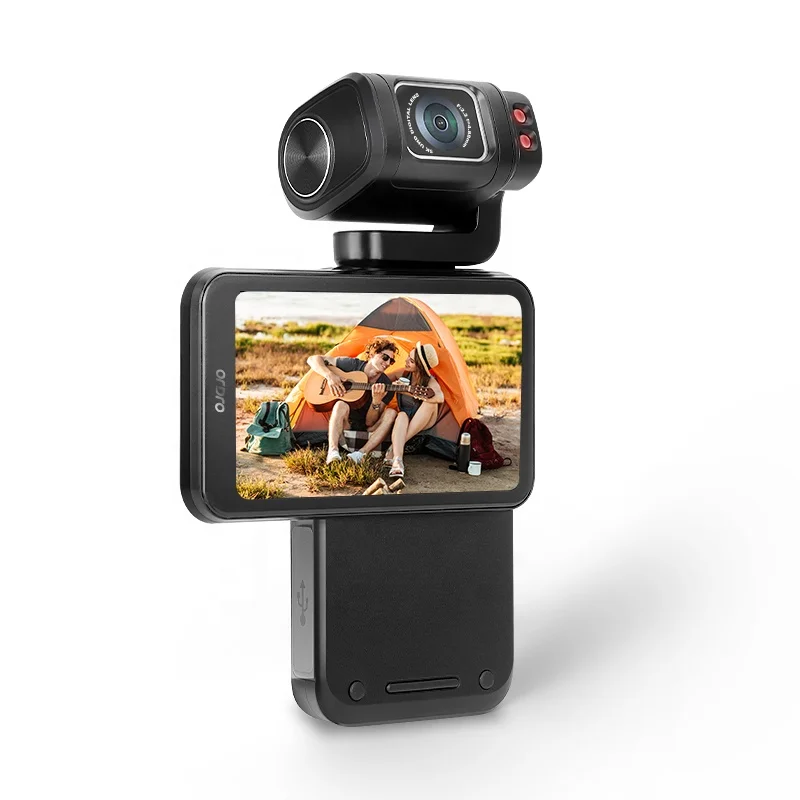 ORDRO 2023 NEW 60fps 5K WIFI Palmcorder Flipped screen Camera With Rotating Lens for YouTube Vlog Pocket  Camera