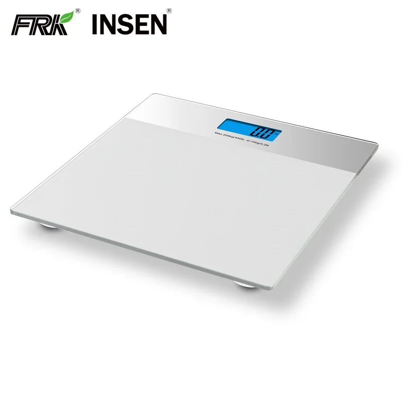 Hot selling LCD Digital Body Weight Bathroom Scale with Step-On Technology 200Kg 440Lb